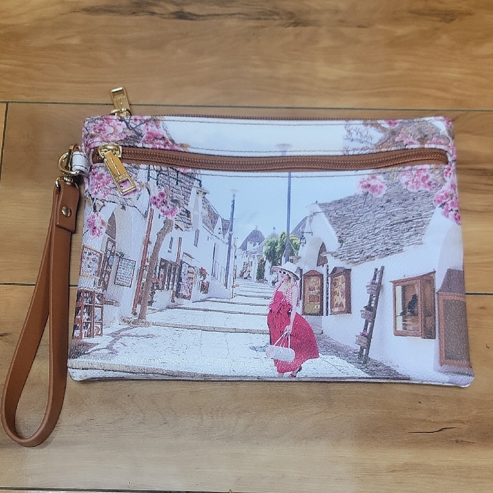 YNOT? Collections Scenic Wristlet With Wrist Strap